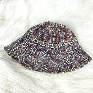 Graham Kandiah New York Paisley Boho Patterned Cotton Bucket Hat